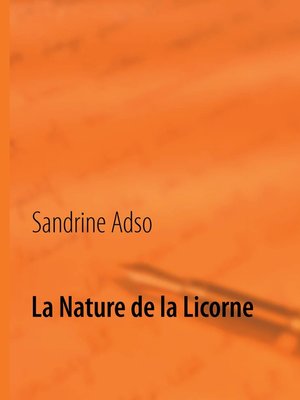 cover image of La Nature de la Licorne